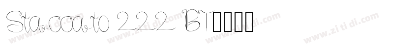 Staccato 222 BT字体转换